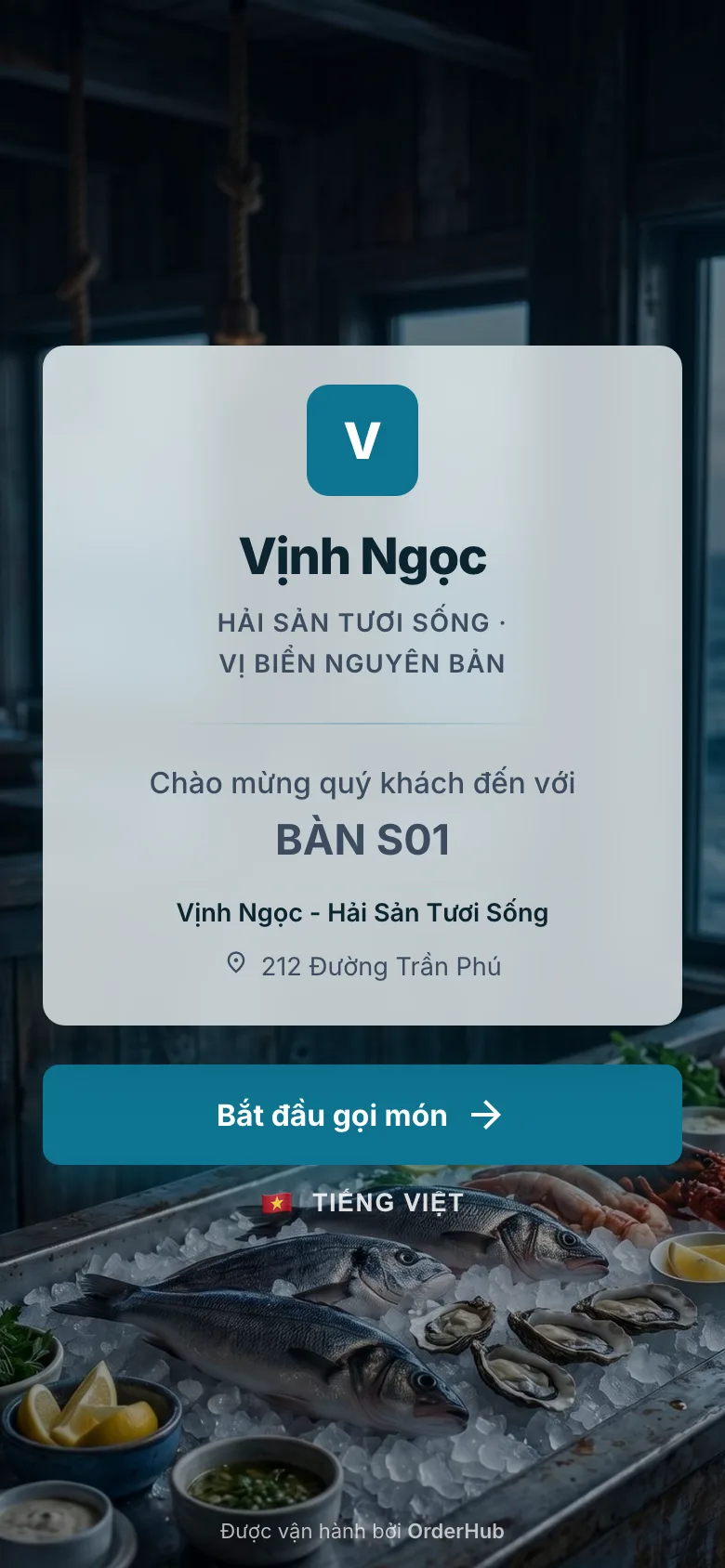 Menu Vịnh Ngọc