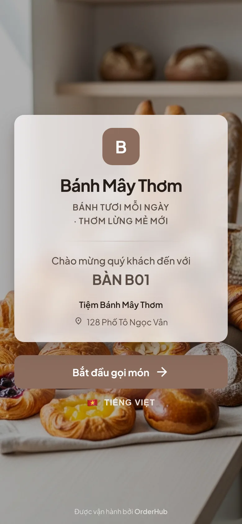 Menu Bánh Mây Thơm